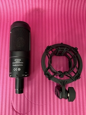 Audio-Technica AT2035 Cardioid Condenser Microphone - Black with Shockmount