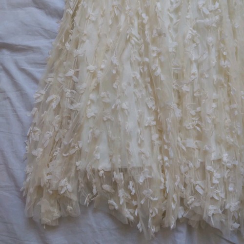 Vintage Cardigan Maxi Skirt Set Ivory Fairycore Pixiecore Womens Large - Picture 19 of 21