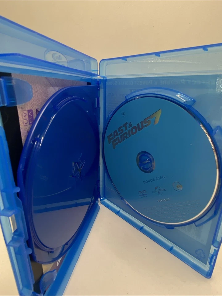 Fast & Furious 7 (Blu-ray, DVD, 2014) VGC Fast & Free Local Post REGION FREE - Image 4 of 4