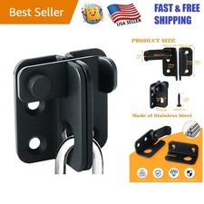 Compact Slide Bolt Door Lock - Durable Stainless Steel for Secure Living Spaces