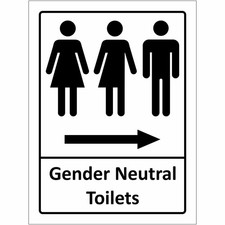 Toilet Sticker Signs - Waterproof, Durable - Various Sizes & Designs