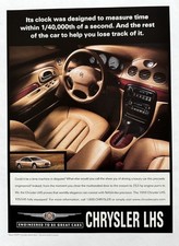 1999 Chrysler Lhs Luxury Car Precisely Engineered Original Print Ad