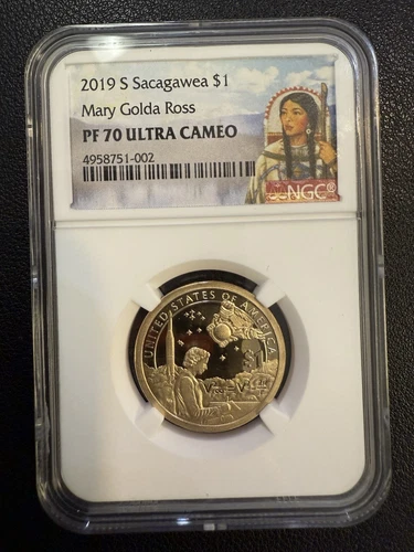 2019- S Sacagawea $1 Mary Golda Ross First Day of Issue  NGC PF 70 UC - B49293