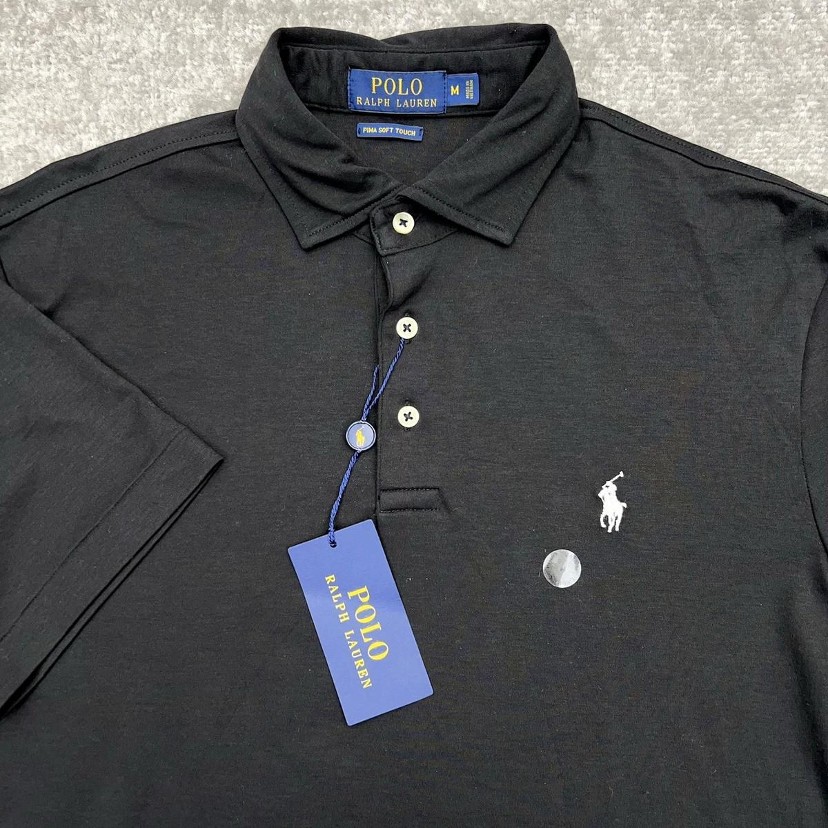 25+ Polo Ralph Lauren Size M Black Polos for Men for sale
