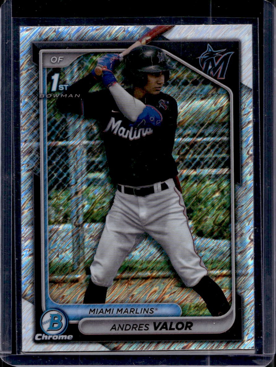 Andres Valor 2024 Bowman Chrome #BCP-196 Shimmer Refractor