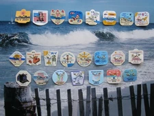 23  YEAR COLLECTION MARGATE / VENTNOR  NEW  JERSEY  SEASONAL  BEACH BADGES/TAGS