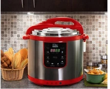 Elite Platinum Electric Pressure Cooker, 10 quart, Stainless  Read