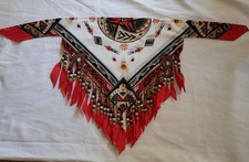VTG 1980s Handmade Cowgirl Beaded Scarf Bandana Thunderbird Western Lot 5