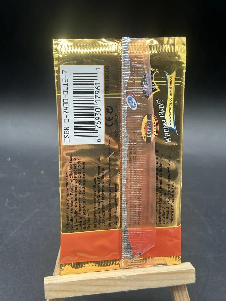 Feraligatr EMPTY 2002 Pokemon Expedition Booster Pack OPENED Wrapper - No Cards - Image 2 of 3