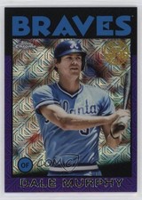 2021 Update Silver Pack 1986 Topps Chrome Baseball Purple 67/75 Dale Murphy 2oe
