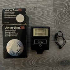 Vintage Vivitar Auto 215 Film Camera Mount Flash Not Tested