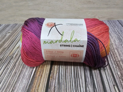 Lion Brand Yarn Mandala String Yarn BEATS 350 YARDS SIZE 1 SUPER FINE