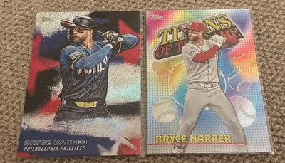 Bryce Harper 2026 Topps Baseball Series 1 Inserts #SMLB-2 & #TOG-18