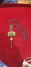 Vintage Handmade Beaded Necklace. Victorian Style