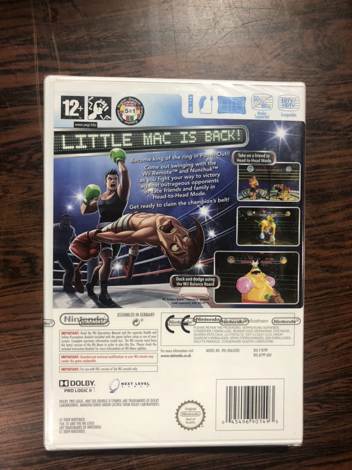 Punch-Out!! (Nintendo Wii, 2009) Factory Sealed - Image 2 of 3