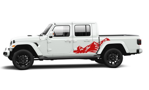 Mountain decal for Jeep Gladiator JT Rubicon Graphics Stickers fender 2022 2023 - Picture 4 of 4