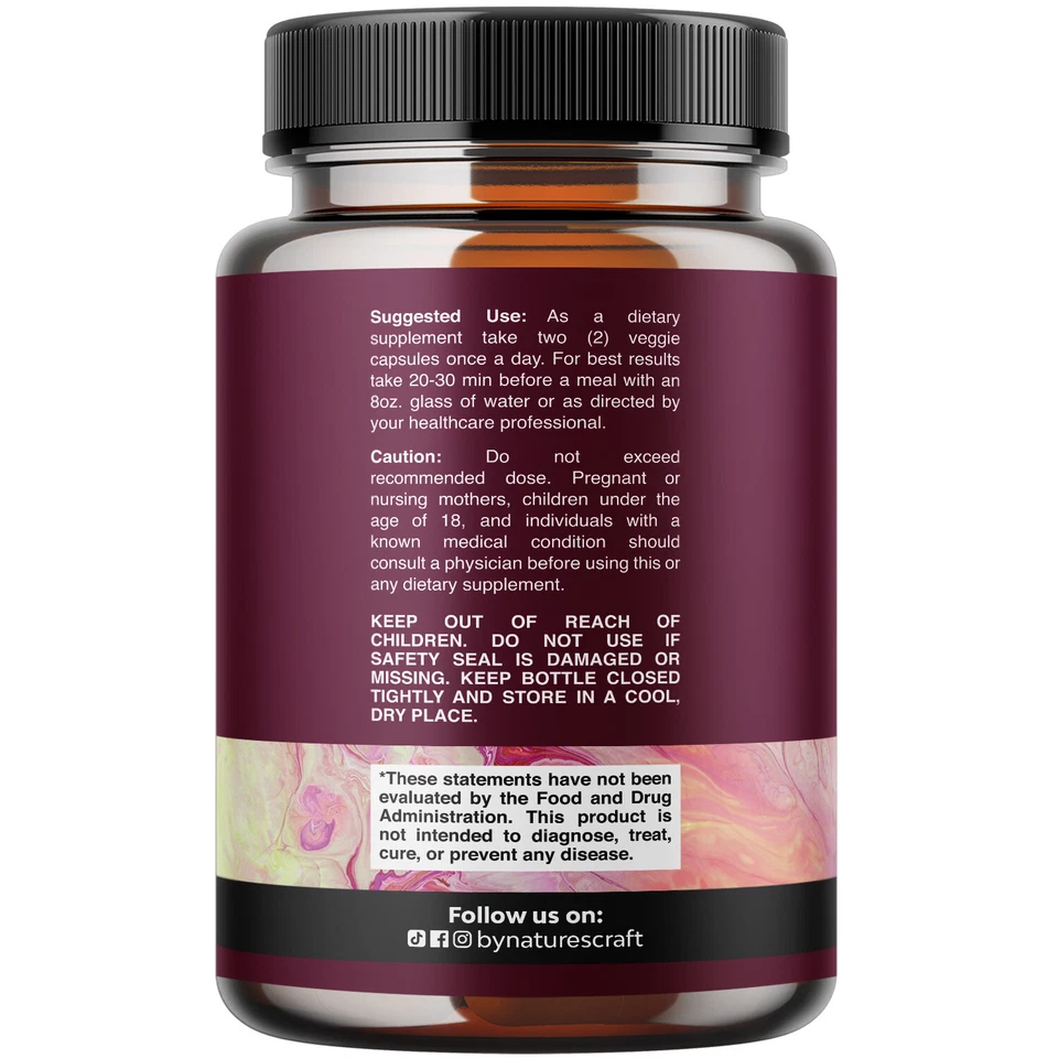 Cápsulas de manosa D para la salud del tracto urinario - Alta potencia con jugo de arándano Foto 2 de 4