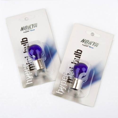 Nokya 1156 P21W Nok5281 21W Blue Two Bulbs Front Turn Signal Light Replace EO - Picture 2 of 9