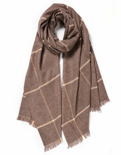 Gittermuster Kaschmirmischung Unisex weich und kuschelig Winter Schal UK - Bild 8 von 8