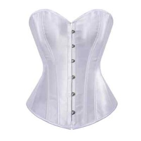 New Corset Top Bustier Overbust Women Sexy Satin Lingerie Corselet Plus Size