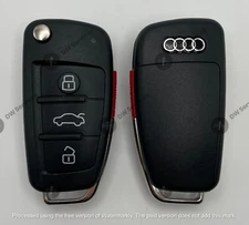 NEW! Audi remote flip key fob Switchblade MYT4073A 8E0 837 220R F/A/L 8E Chip