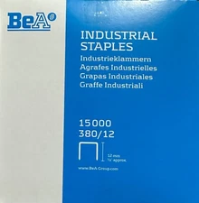 BeA 380/12 1/2" 80 Series Staples for 21680B & 21680B-ALM Stapler, 15,000/Box