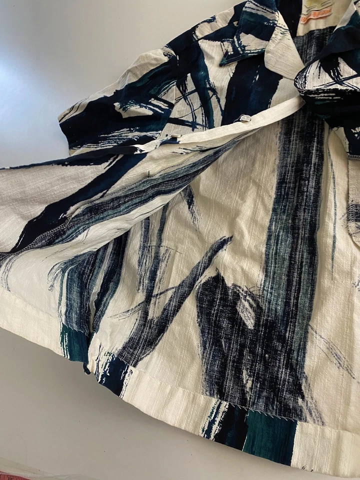 VTG 1950's Iolani Hapa Jac Hawaiian Shirt marked M FITS SMALL Length is 24.5 XS - Image 4 of 4