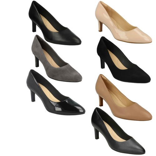 clarks calla rose black suede