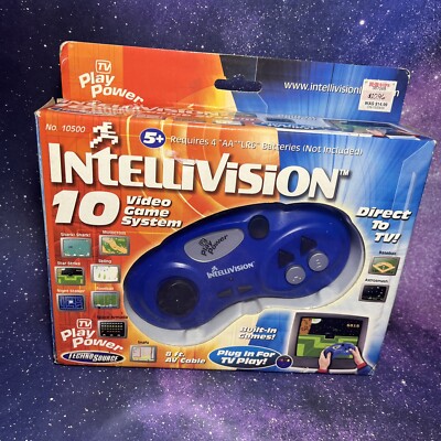 Intellivision 10 Game Retro Video Game System TV Power Plug in Play New Open Box