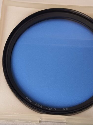 B+W 62mm 80D KB-6 Blue Color Conversion Glass Lens Filter 62-ES New Old Stock - Picture 1 of 5