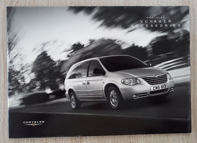 Chrysler Voyager Range Accessories Brochure + Price List c.2004