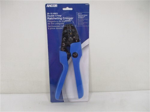 ANCOR DOUBLE CRIMP RATCHETING WIRE CRIMPER 26 - 10 AWG GAUGE 703030