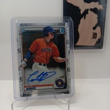 2020 1st Bowman Chrome #CPACBA Colin Barber AUTO RC Rookie - Astros
