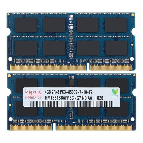 Hynix 8GB Kit 2x 4GB PC3-8500S DDR3 1066mhz 204pin SODIMM 2RX8 Speicher RAM DE - Picture 4 of 8