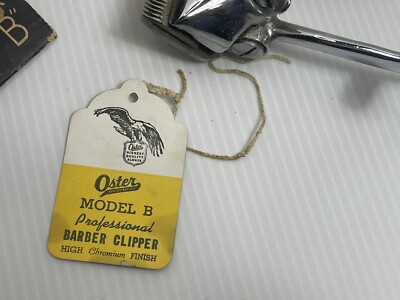 Oster Model B Hair Clipper Vintage Barber New In Box Wear