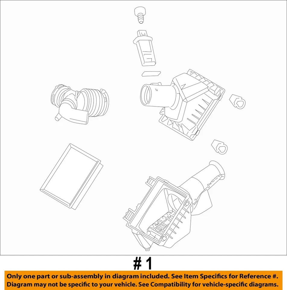 Conjunto de filtro de aire usado se adapta a: Ford Fusion 3.0 2011 grado A Foto 4 de 4