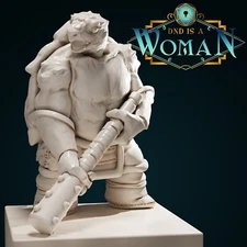 Tortle Barbarian - Coballasa | DND is a Woman | 75mm
