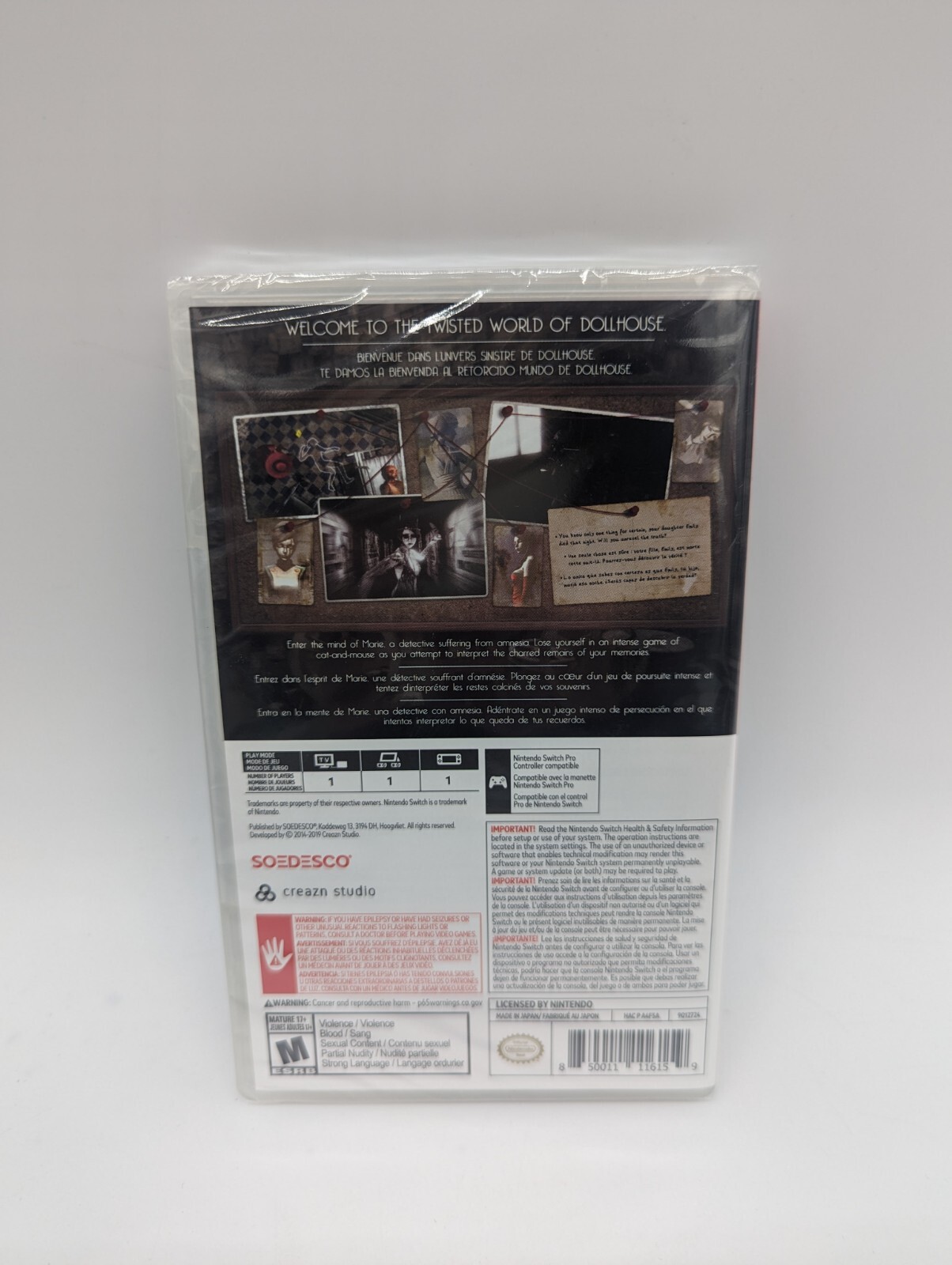 Dollhouse for the Nintendo Switch Brand New Factory Sealed Horror Game 850011116159 eBay