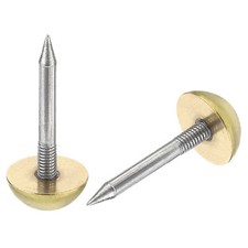 40Pcs Solid Brass Tacks, 12 mm Retro Upholstery Nails Tack for Furniture