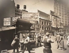 1936 NYC Union Square 14th St & Broadway Scene 8.5" x 11" Photo Reprint