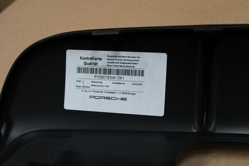 Cubierta de revestimiento inferior negro mate para Porsche 9Y E3 9Y0807834 K  - Imagen 4 de 5