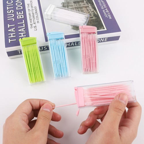50pcs/pack Teeth Toothpick Oral Care Disposable Cleaning No Smell Oral Randomly - Picture 2 of 14