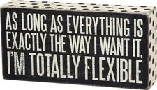 Primitives by Kathy 27260 Polka Dot Trimmed Box Sign, 8 x 4-Inches, Totally F...