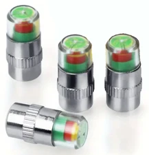 Car Auto Tire Pressure Monitor Valve Stem Cap Sensor Indicator Warn Air Caps