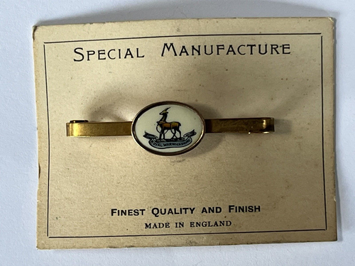 WW1 Royal Warwickshire Gilt Sweetheart Brooch Special Manufacture