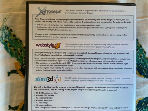 Vintage Software- XARA Graphics Studio Version 3.2 - Zdjęcie 2 z 6