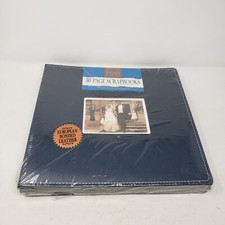 MemoryStor European Bonded Leather Scrapbooks Photo Albums 2 Pack Scrapbooking