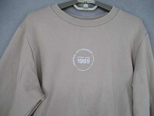 Lorna Jane Jumper Womens Medium Beige Long Sleeve Crew Relaxed Knit Gym Running - Picture 2 of 14