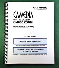 Olympus C-4000 Zoom Instruction Manual: 245 Pages and Protective Covers 