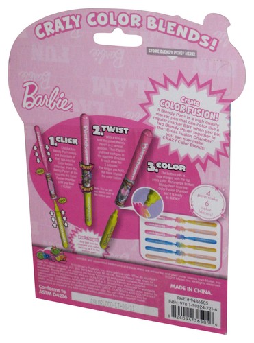 Barbie Blendy Pens (2010) Giddy Up Kids Children Poster Book - 第 3/3 張圖片